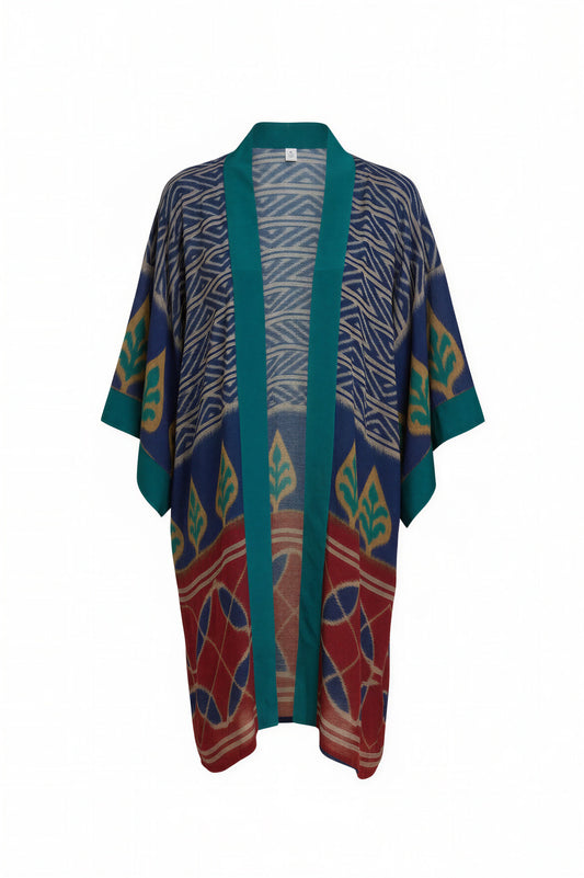 Indigo Oasis mid Kimono
