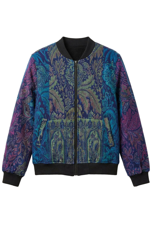 Indra Bomber Jacket Turquoise