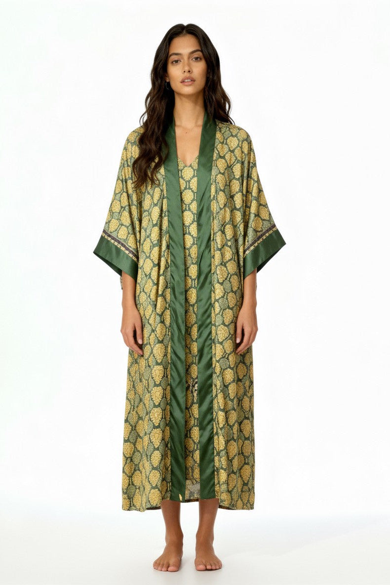 Golden Lotus Kimono
