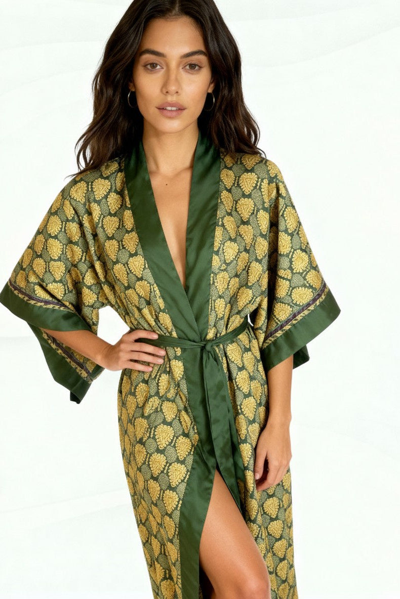 Golden Lotus Kimono