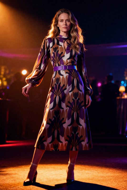 Nocturnal Palms Dress