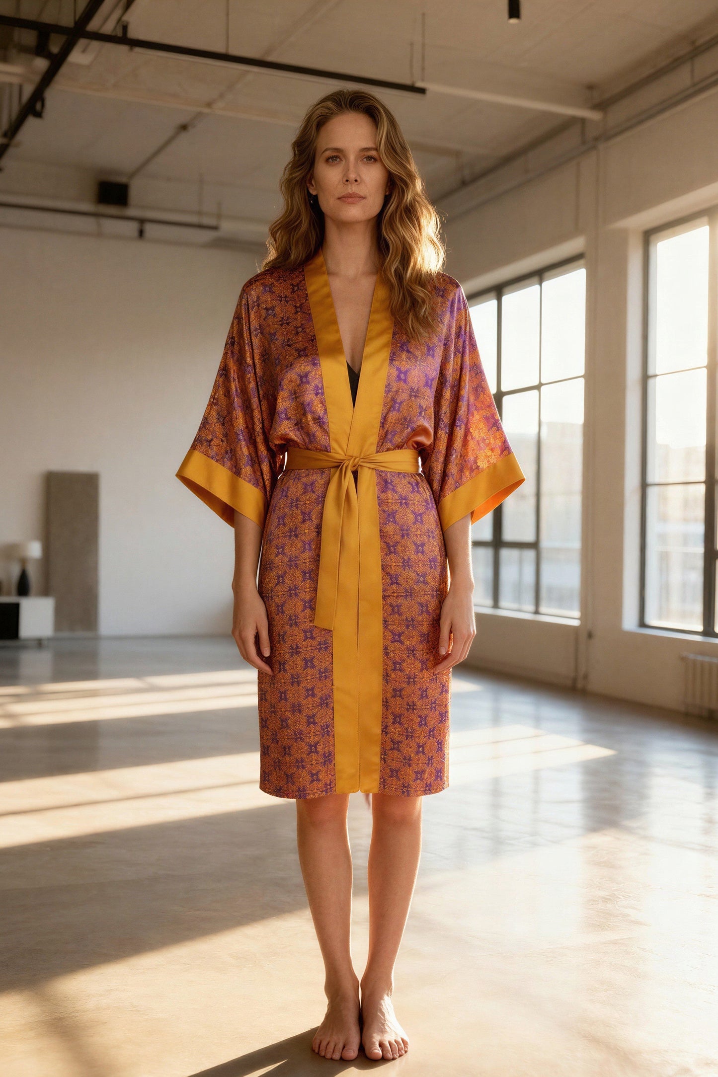 Golden Mirage mid Kimono