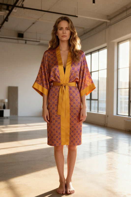 Golden Mirage mid Kimono