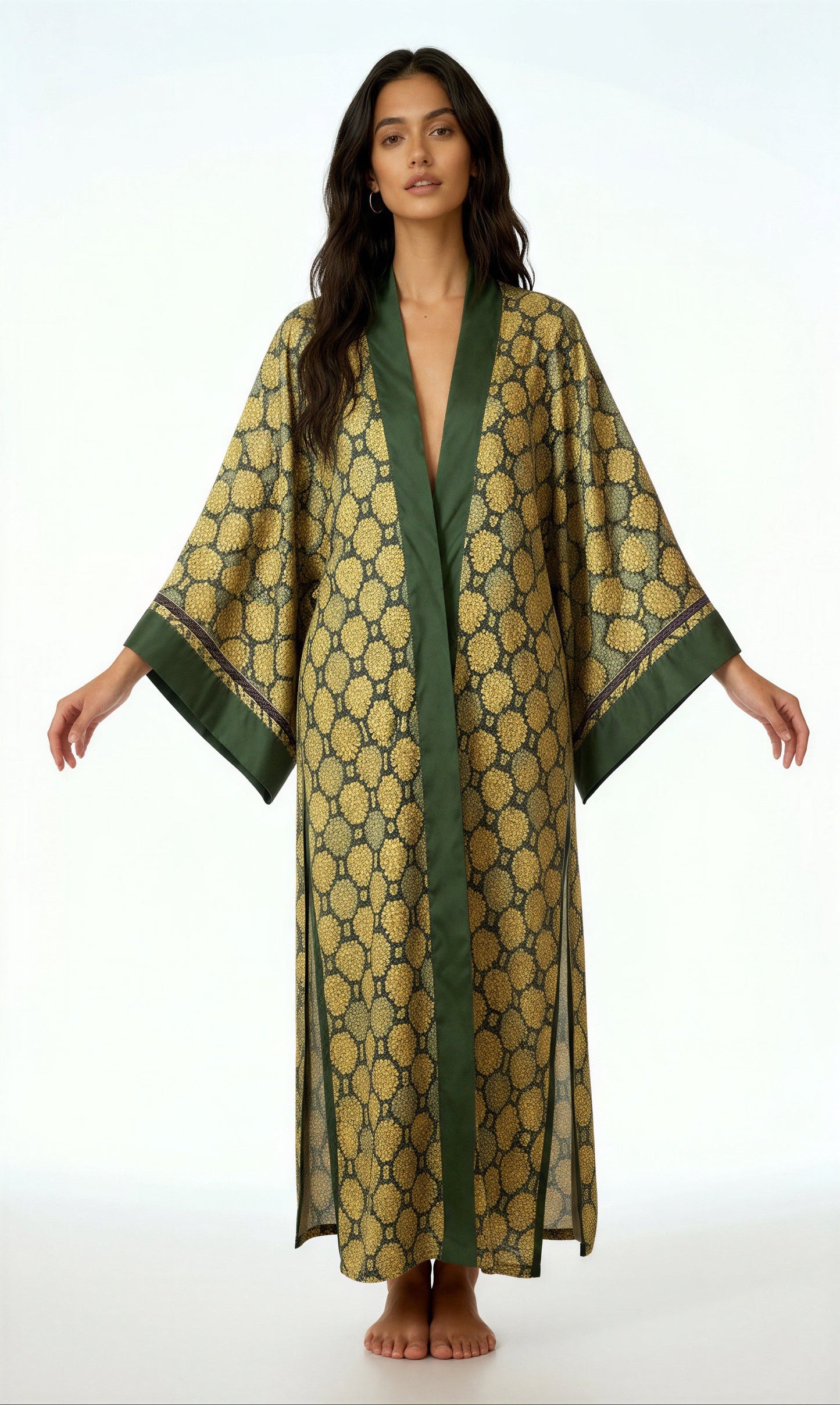 Golden Lotus Kimono