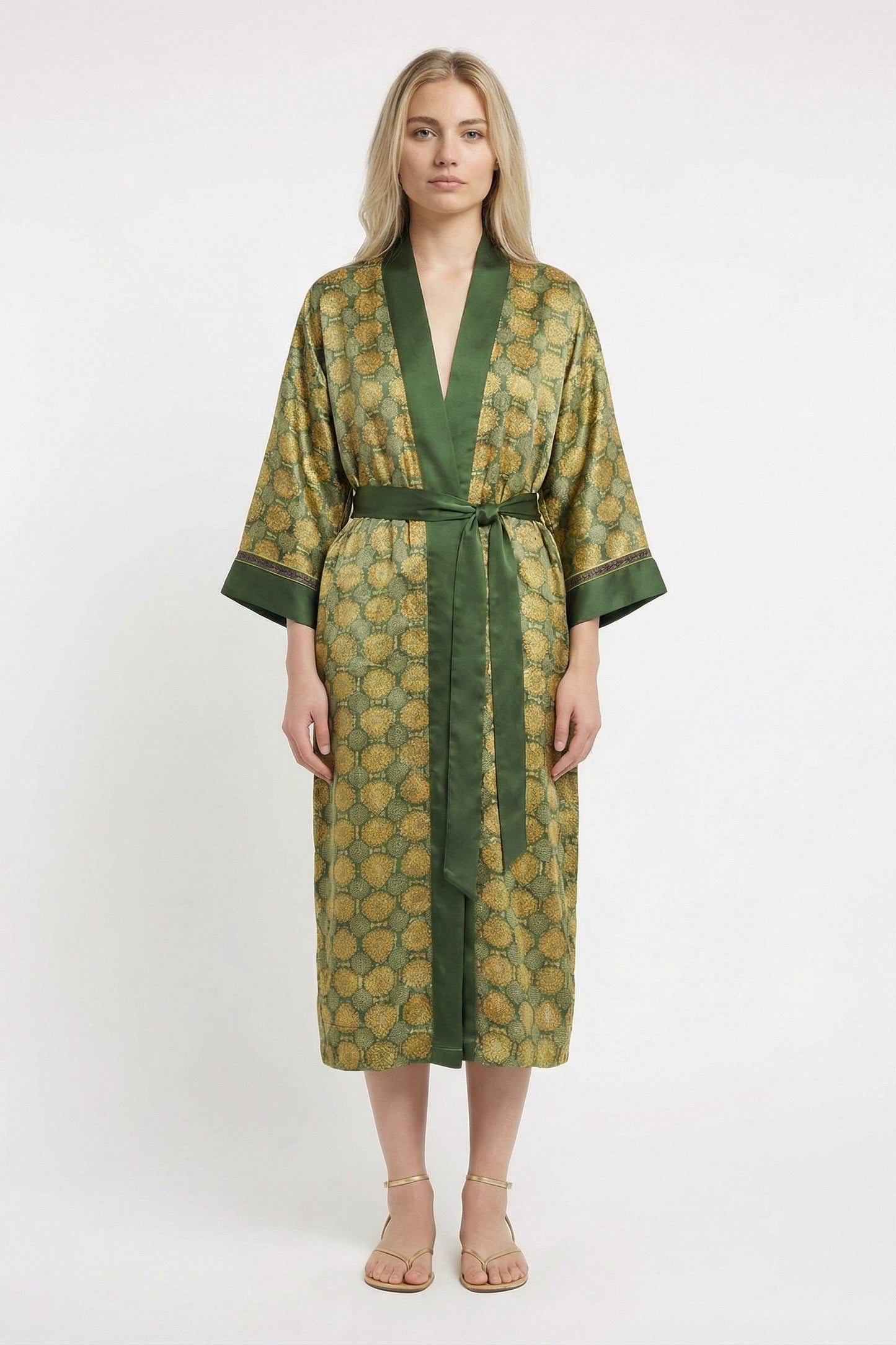 Golden Lotus Kimono