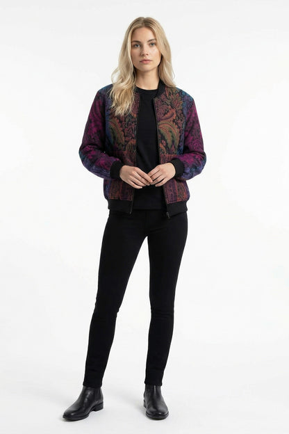 Indra Bomber Jacket Fuchsia