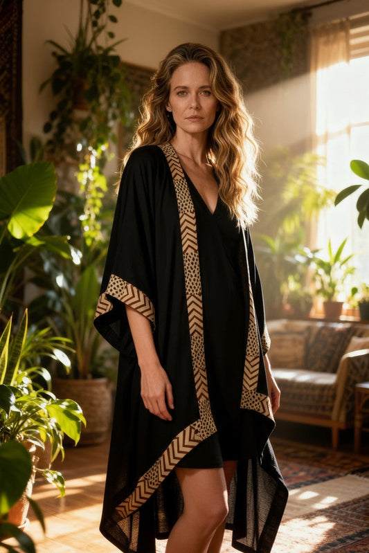 Ethereal Block Kimono