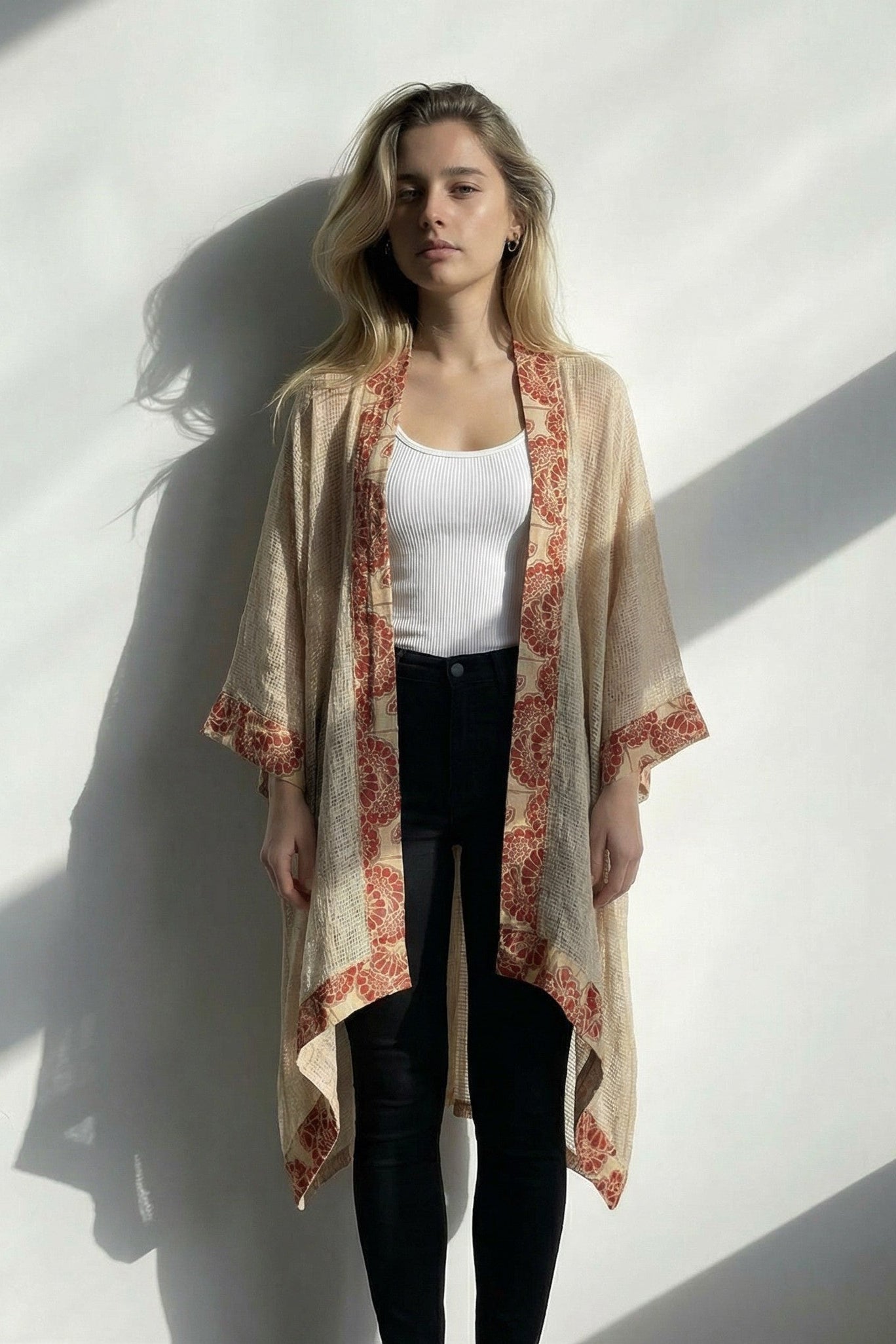 Ethereal Block Kimono