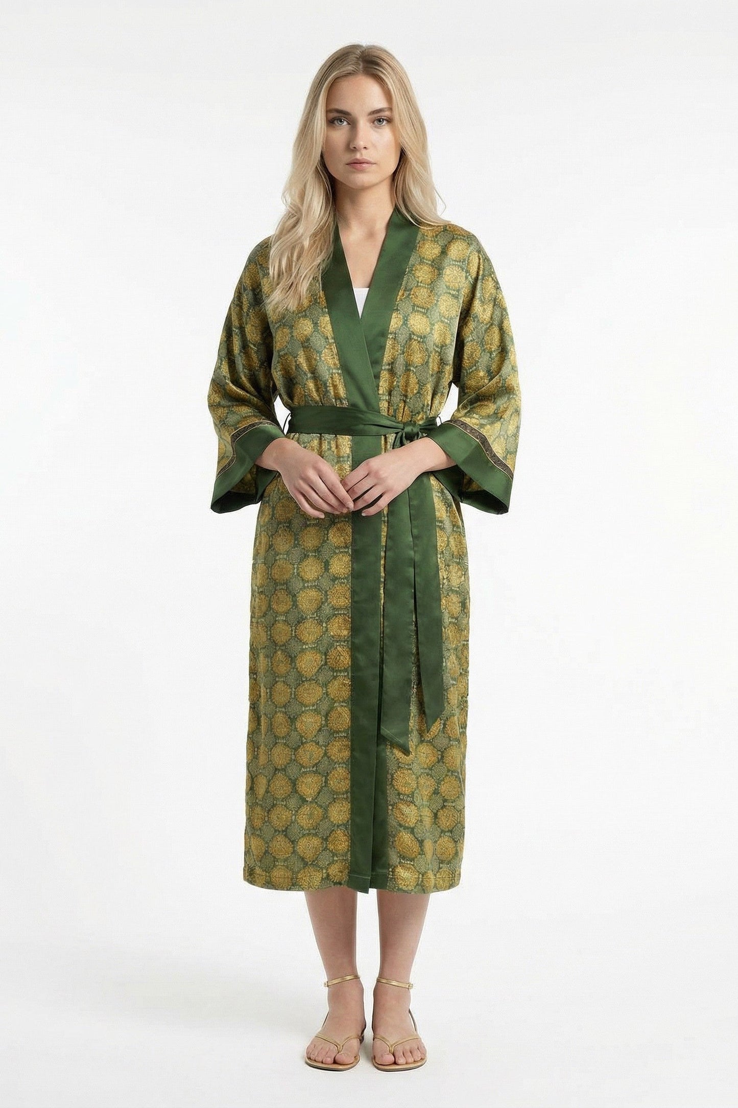 Golden Lotus Kimono