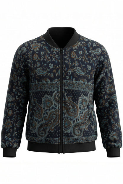 Black Kamal Bomber Jacket