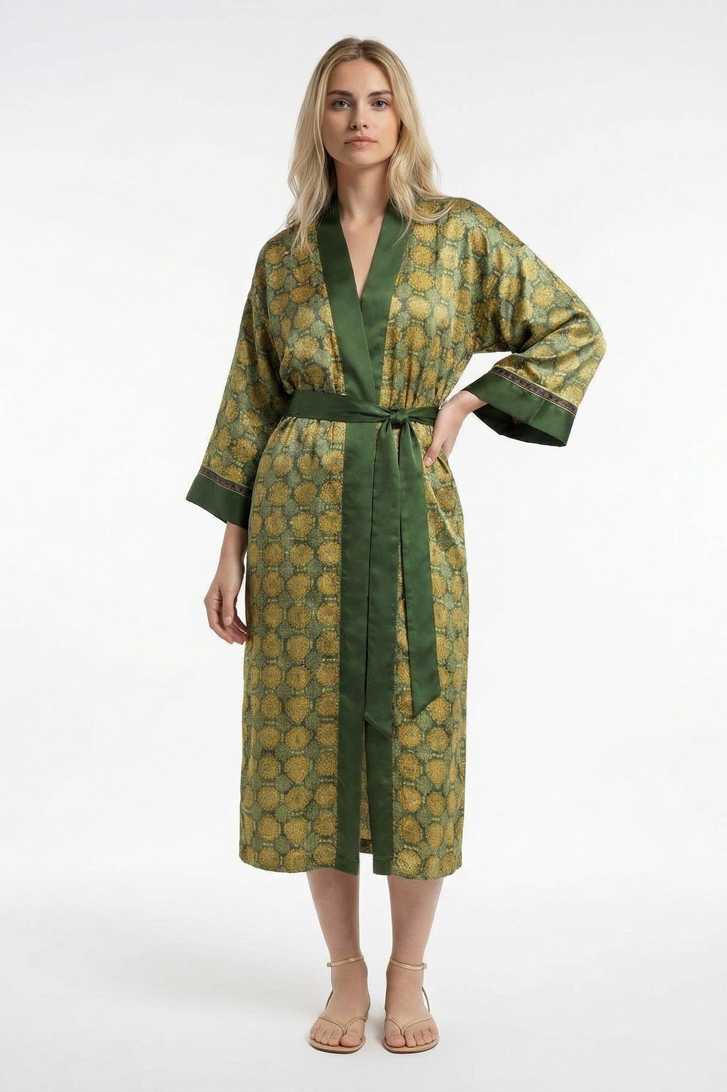 Golden Lotus Kimono