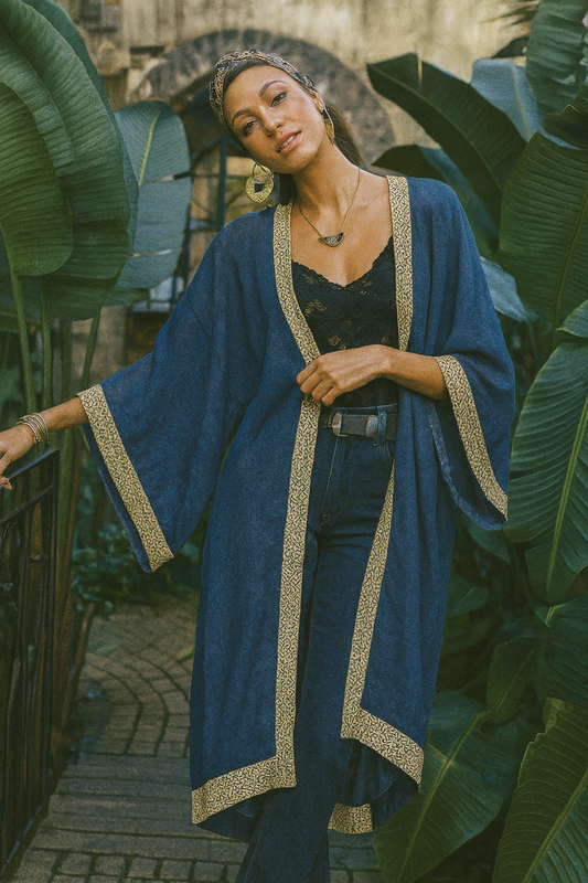 Ethereal Block Kimono
