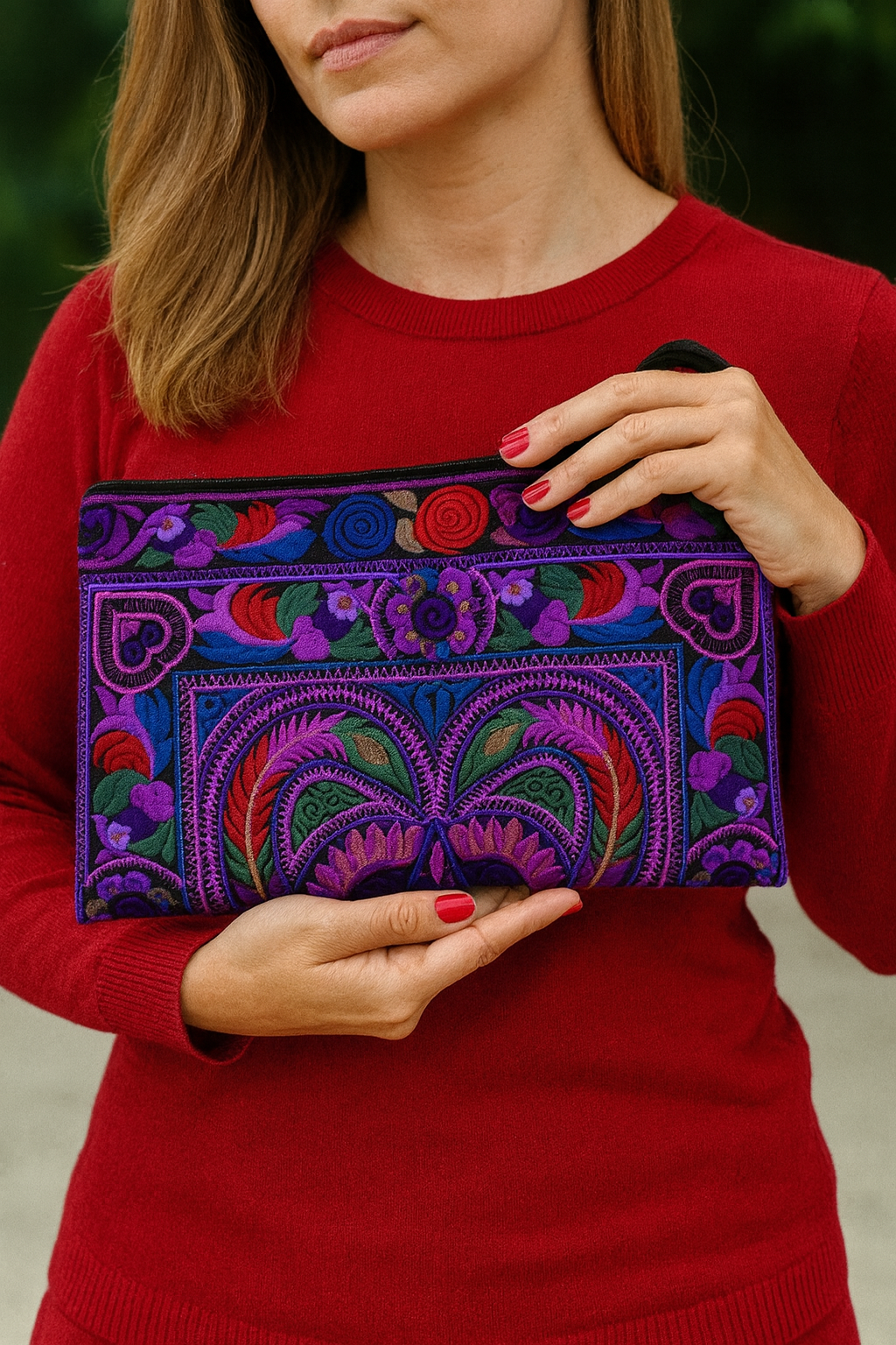 Thai Blossom Clutch