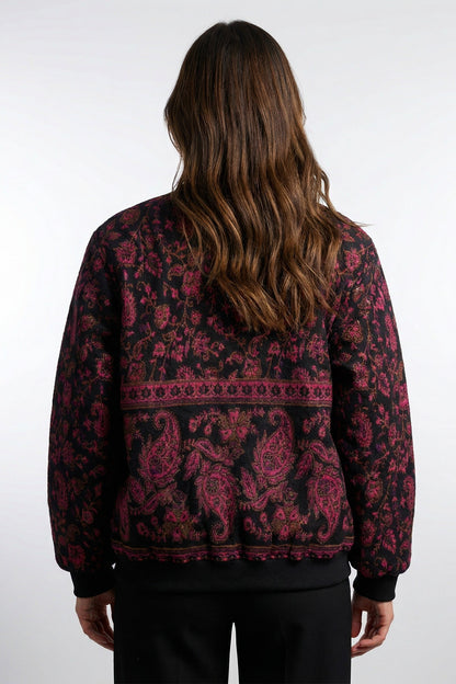 Red Kamal Bomber Jacket