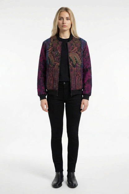 Indra Bomber Jacket Fuchsia