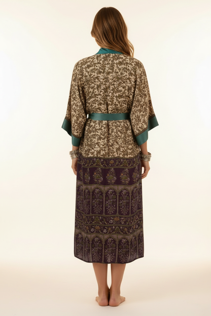 Sakura Kimono - Back view with model