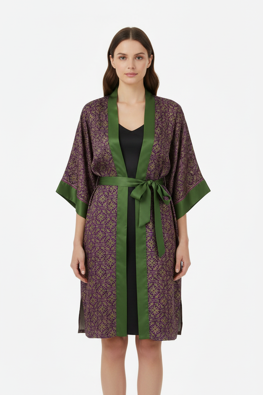 Malabar Midi Kimono – Front Uniform Pattern